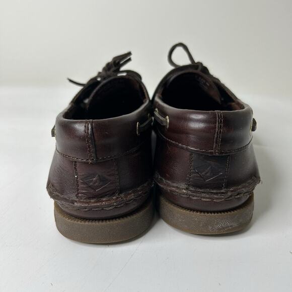 Sperry Top-Sider Mens 11.5 M Brown Leather Deck Loafer Boat Shoes Preppy main image 4